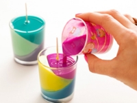 Brit + Co Colour Block Candles